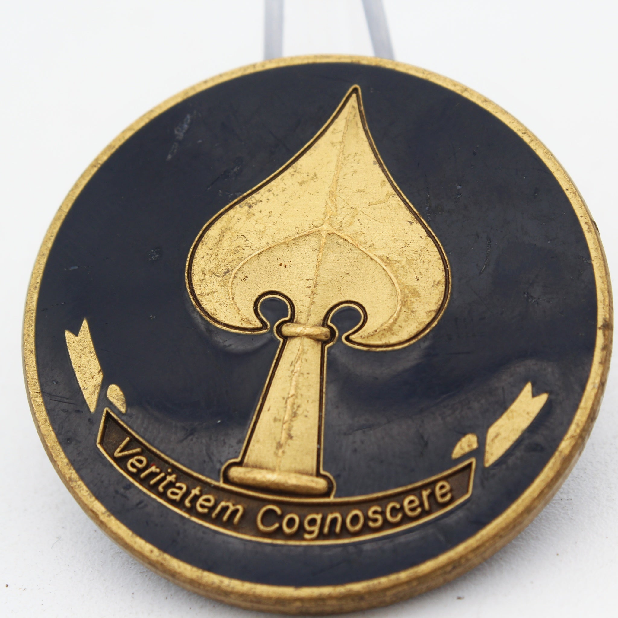 CIA Special Activities Division LATEBRA FACTUM Challenge Coin Intelligence Collectible Pre-owned 1.75"