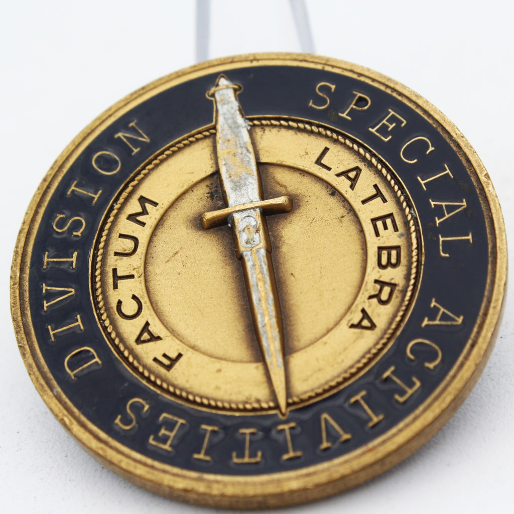 CIA Special Activities Division LATEBRA FACTUM Challenge Coin Intelligence Collectible Pre-owned 1.75"