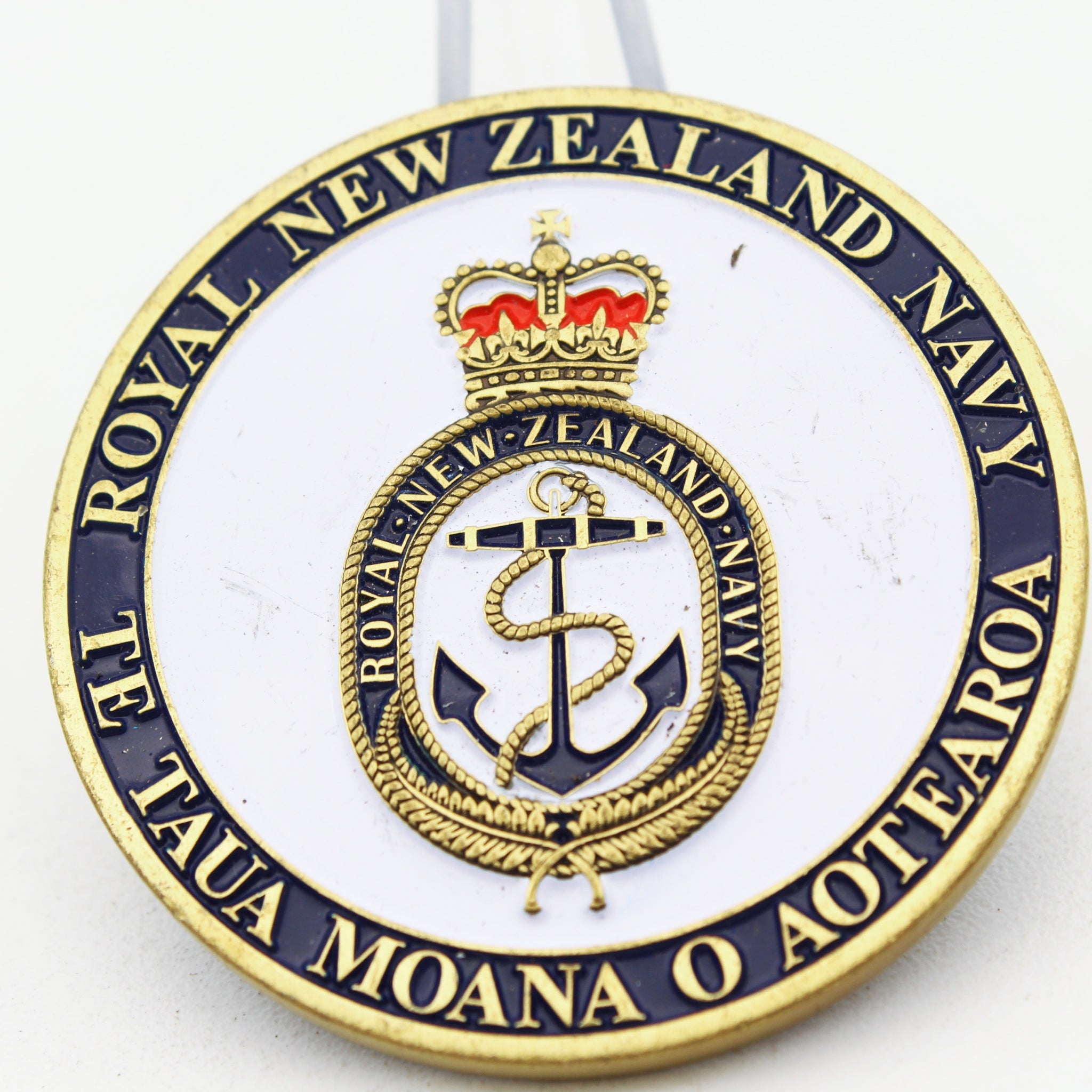 RNZN Royal New Zealand Navy Challenge Coin Maritime Operational Evaluation Team Collectible 1.75“ Pre-owned