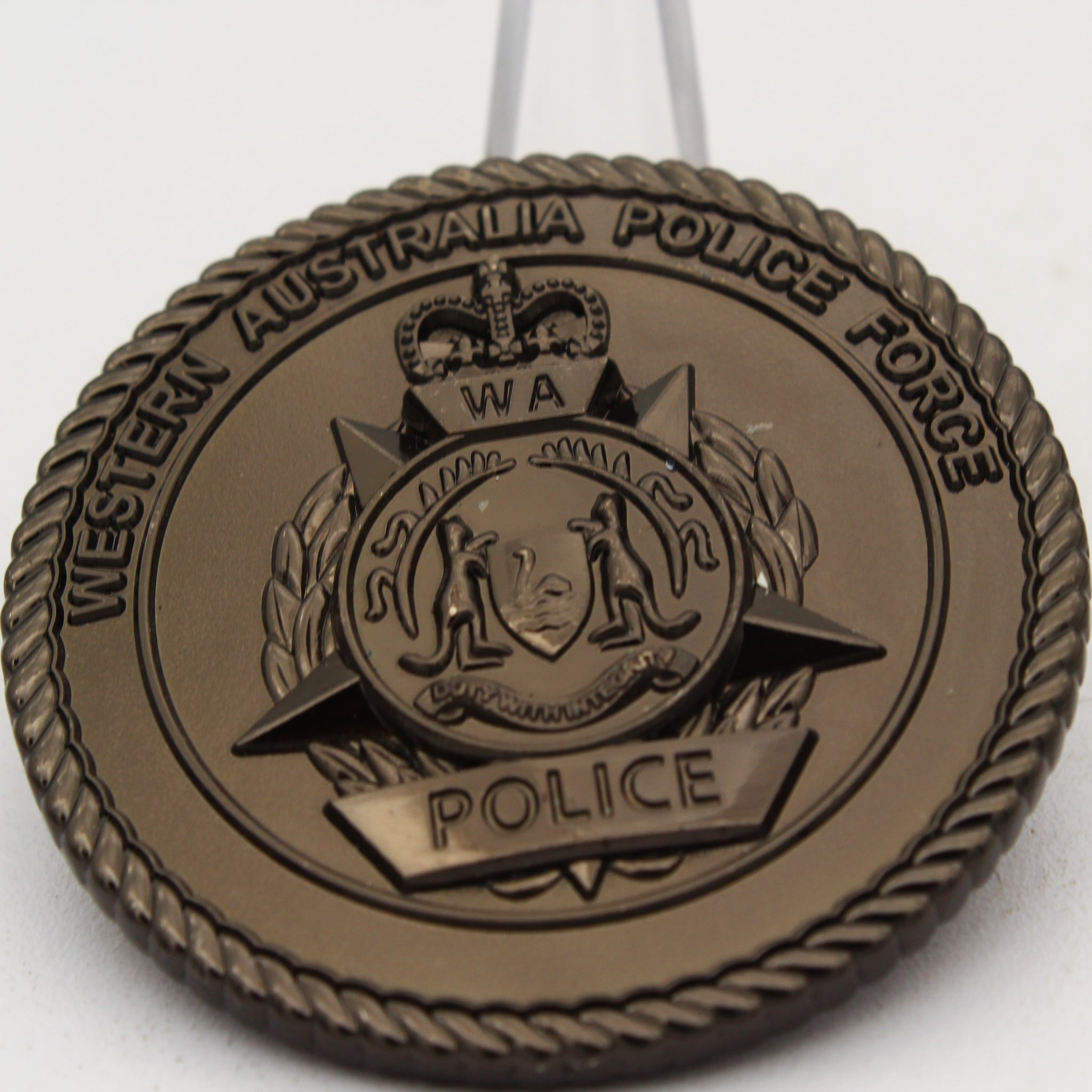 Western Australia Police Force Challenge Coin – Yellow Swan Design 2.0 Inch Zinc Alloy