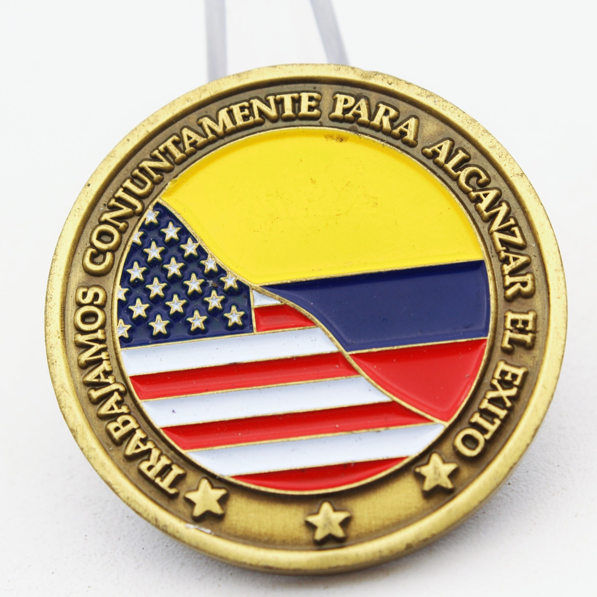 US Defense Attaché Office Bogota Colombia Challenge Coin Military Diplomatic 1.5" Pre-owned