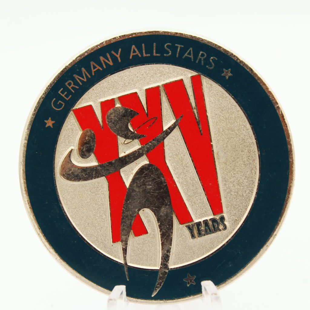 NFL Germany Allstars 25 Years Silver Anniversary Challenge Coin 2.0" Copper Used