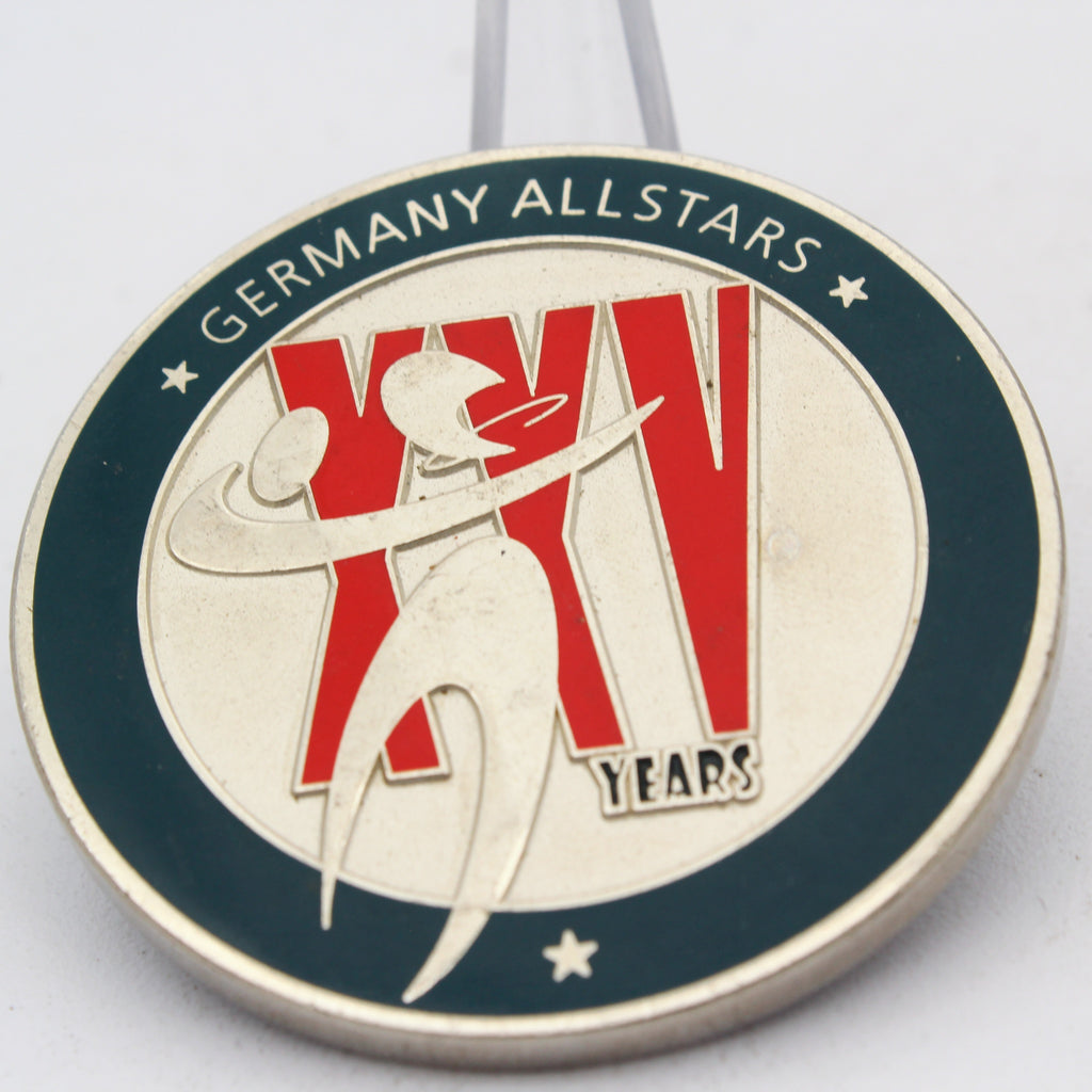 NFL Germany Allstars 25 Years Silver Anniversary Challenge Coin 2.0" Copper Used
