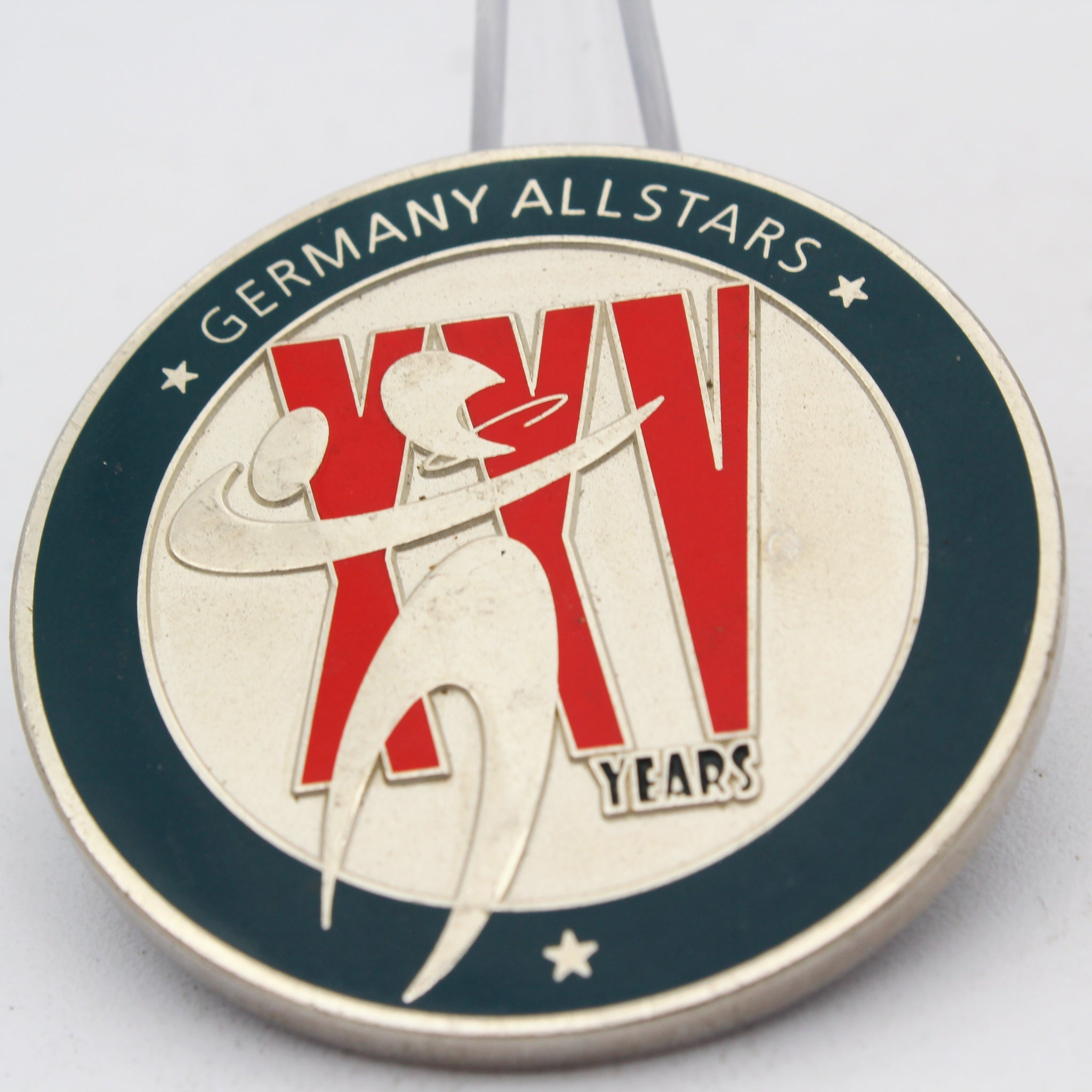 NFL Germany Allstars 25 Years Silver Anniversary Challenge Coin 2.0" Copper Used
