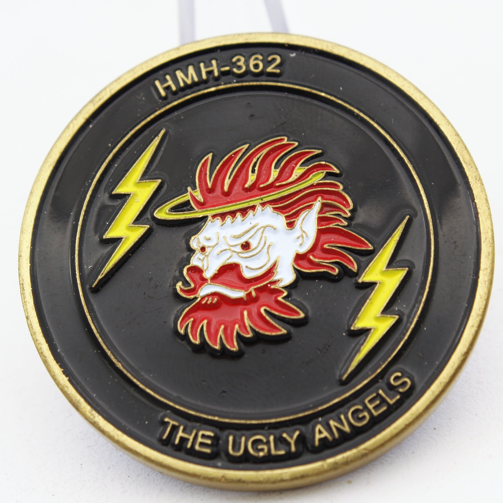 USMC HMH-362 Helicopter Squadron Challenge Coin Kaneohe Bay Hawaii 1.65“ Collectible Pre-owned