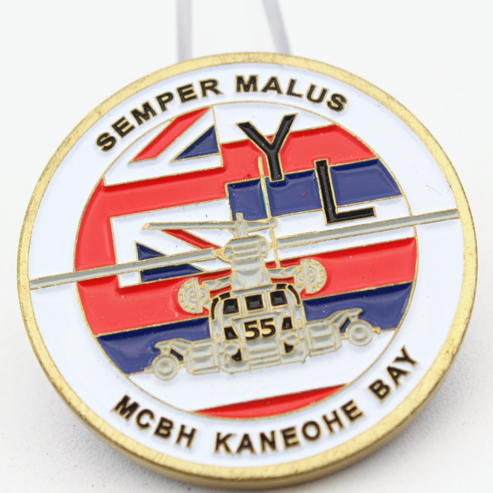 USMC HMH-362 Helicopter Squadron Challenge Coin Kaneohe Bay Hawaii 1.65“ Collectible Pre-owned