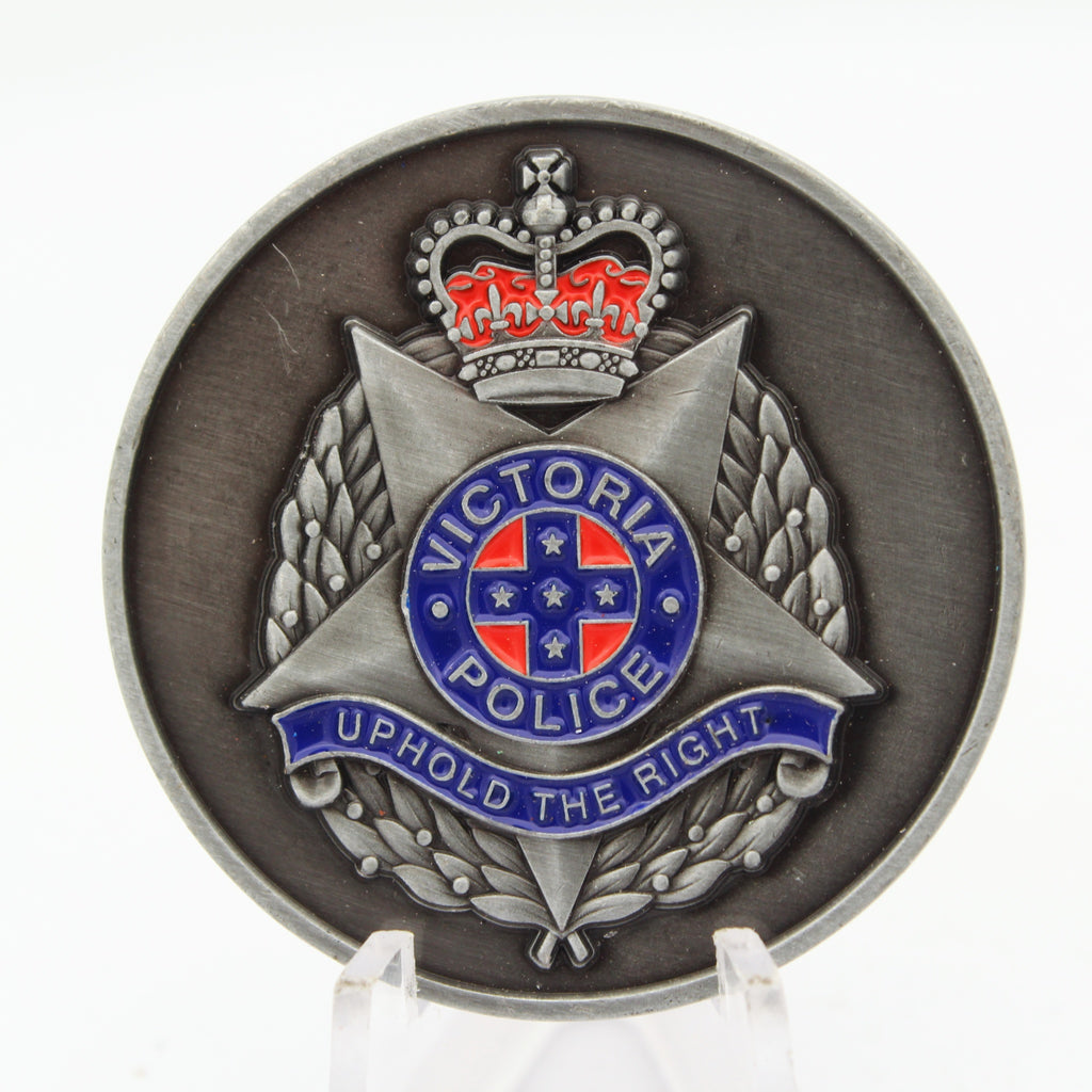 Police Veterans Victoria Challenge Coin – Victoria Police Uphold The Right 1.65 Inch Zinc Alloy