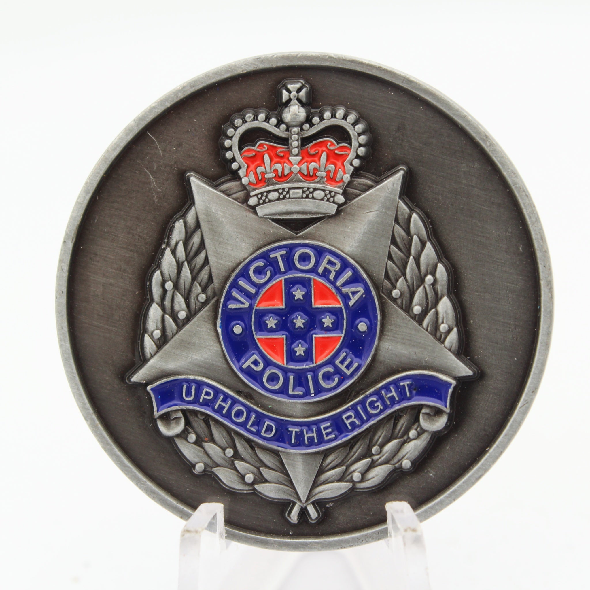 Police Veterans Victoria Challenge Coin – Victoria Police Uphold The Right 1.65 Inch Zinc Alloy