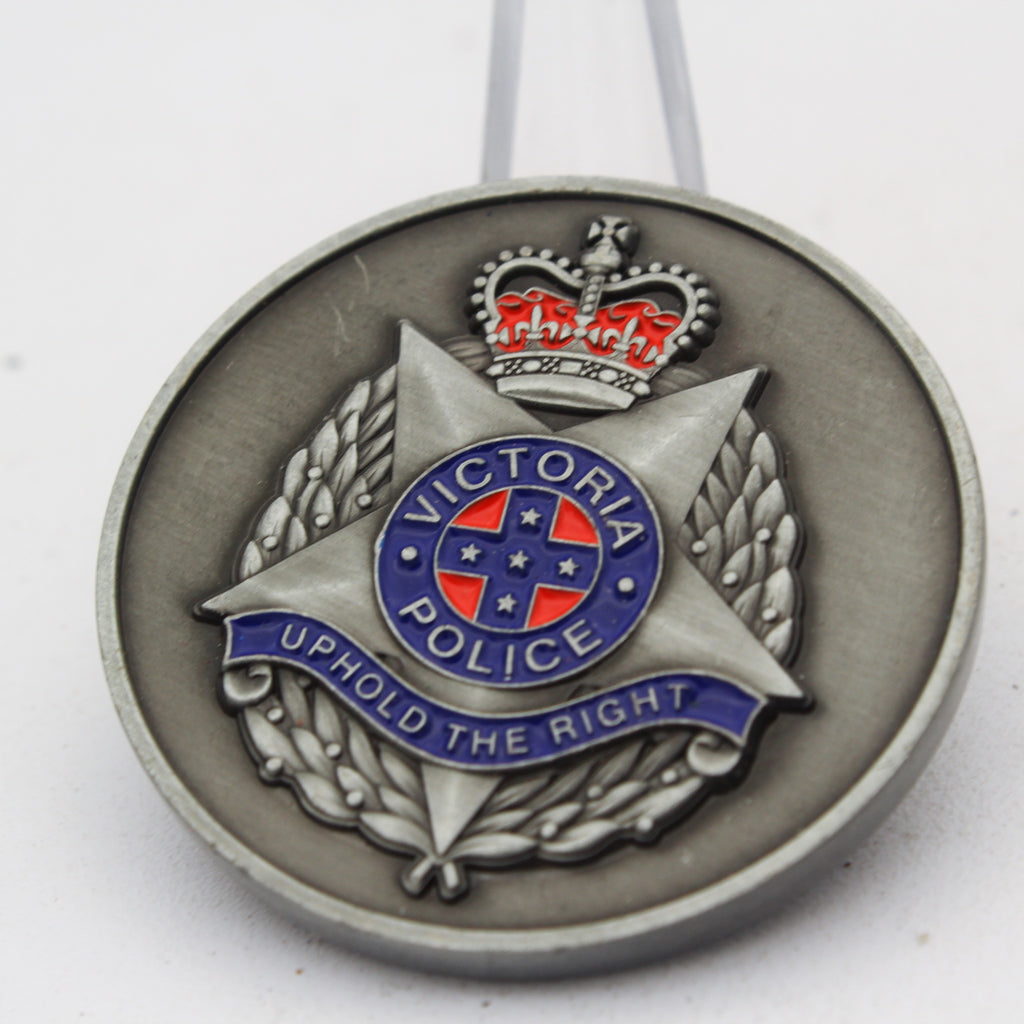 Police Veterans Victoria Challenge Coin – Victoria Police Uphold The Right 1.65 Inch Zinc Alloy