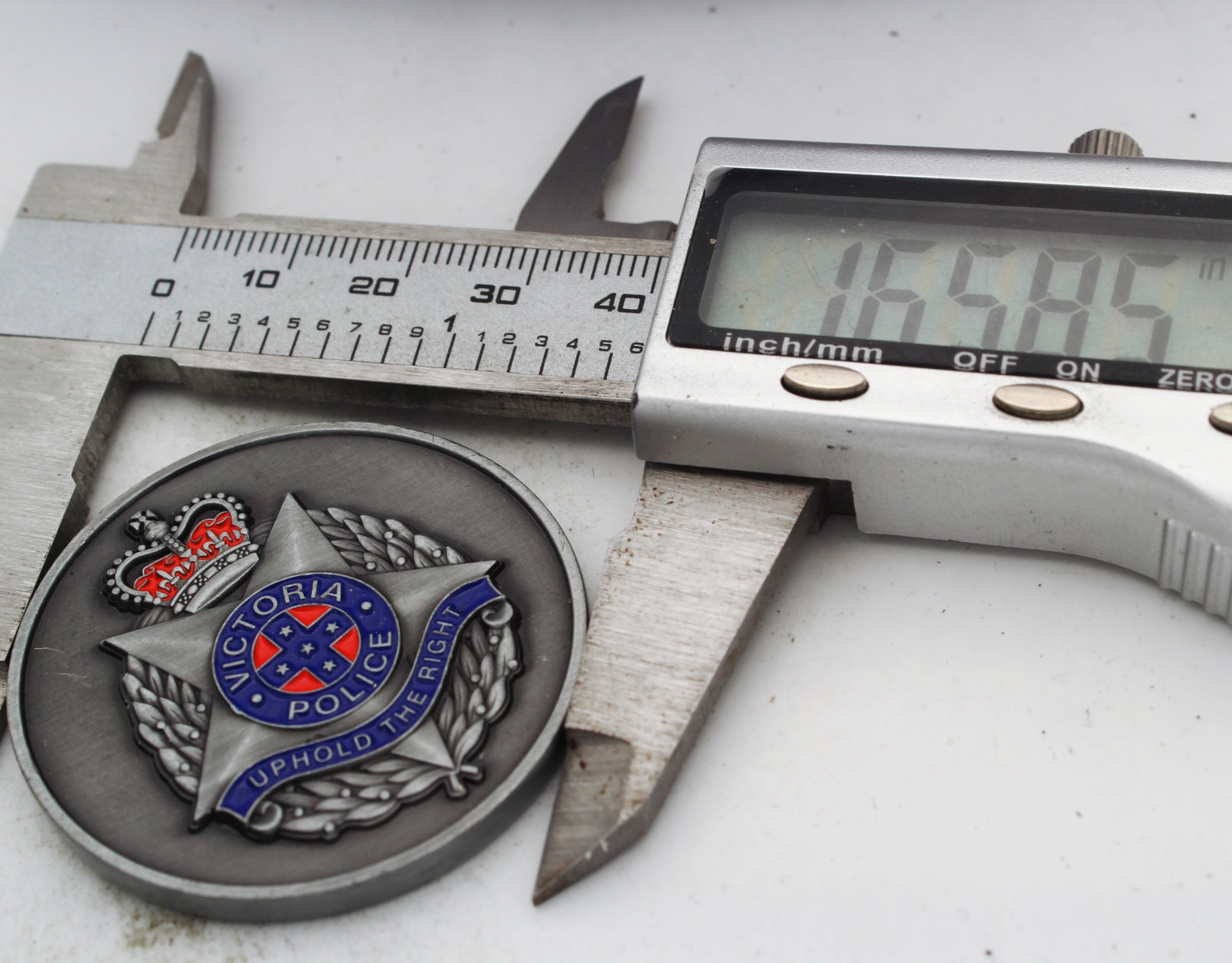 Police Veterans Victoria Challenge Coin – Victoria Police Uphold The Right 1.65 Inch Zinc Alloy