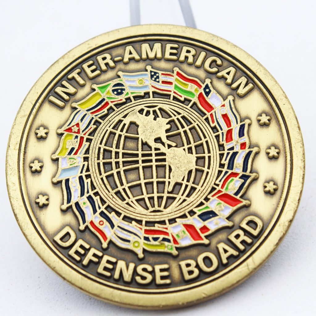 Inter-American Defense Board Challenge Coin Casa del Soldado 1.75 Inch Collectible Pre-owned