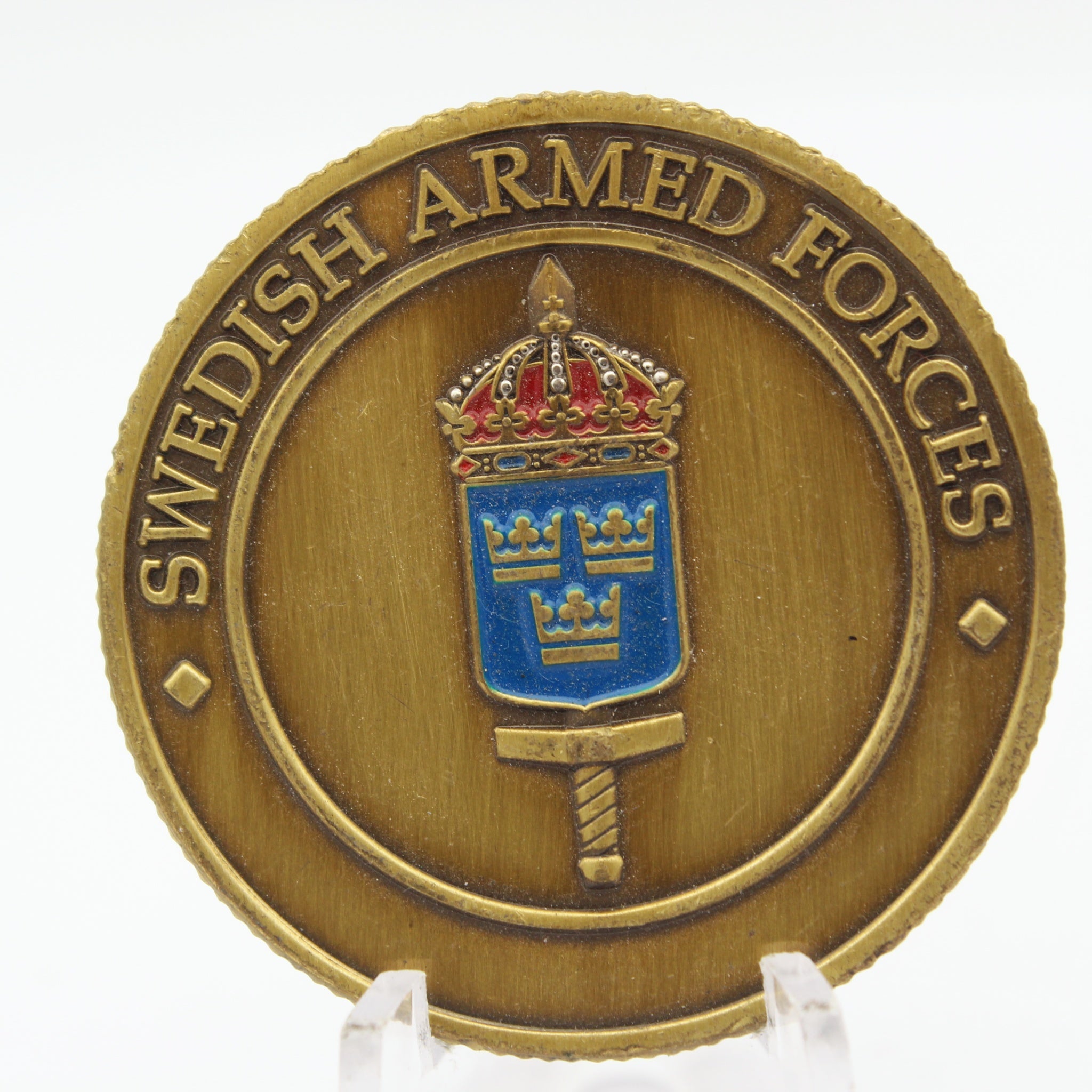 Swedish Armed Forces EUTM RCA 10 Challenge Coin 2021-2022 – 1.5 Inch Copper