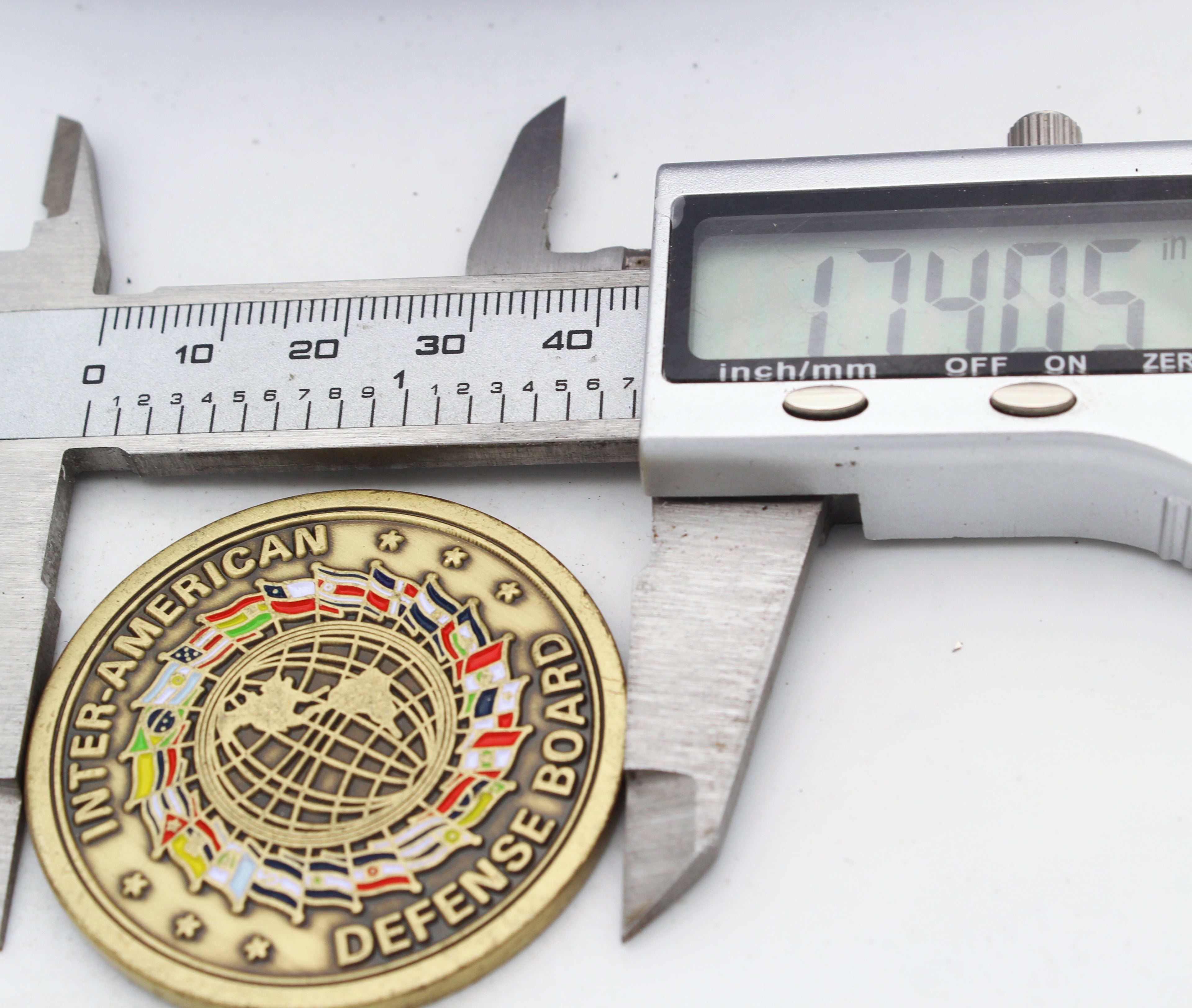 Inter-American Defense Board Challenge Coin Casa del Soldado 1.75 Inch Collectible Pre-owned