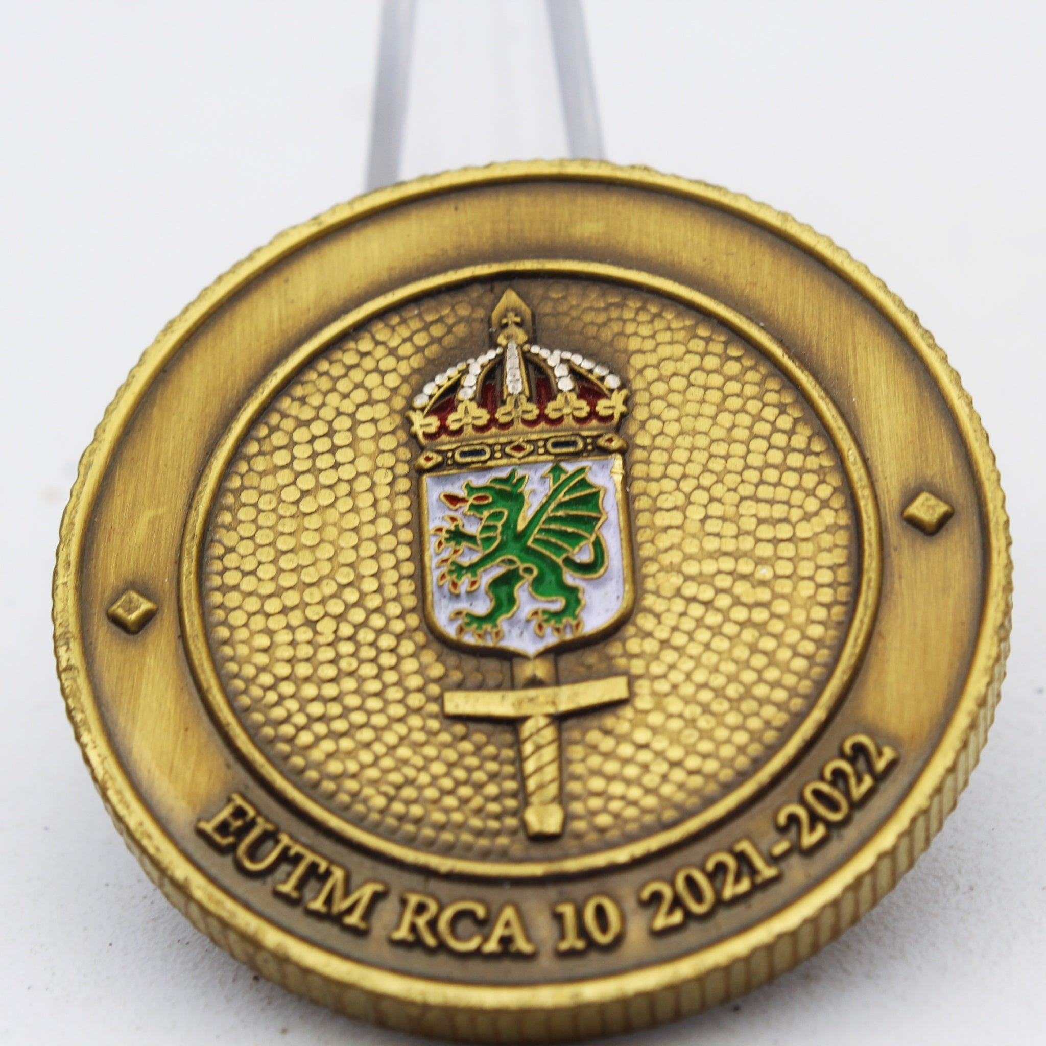 Swedish Armed Forces EUTM RCA 10 Challenge Coin 2021-2022 – 1.5 Inch Copper