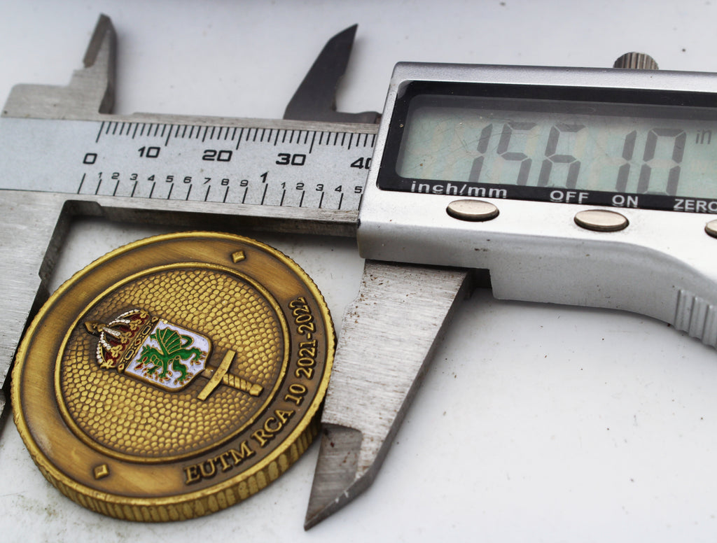 Swedish Armed Forces EUTM RCA 10 Challenge Coin 2021-2022 – 1.5 Inch Copper
