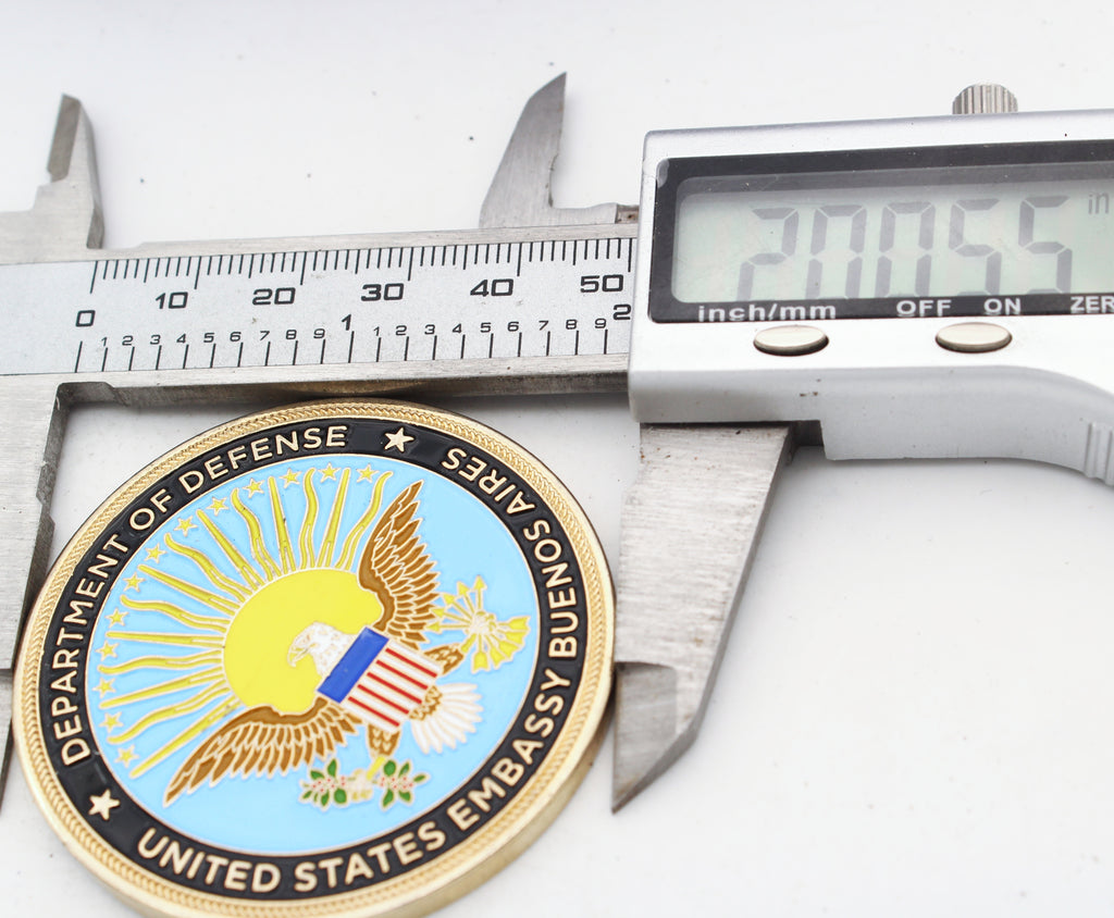 Department of Defense Embassy Argentina Challenge Coin SOUTHCOM Collectible 2“ Pre-owned