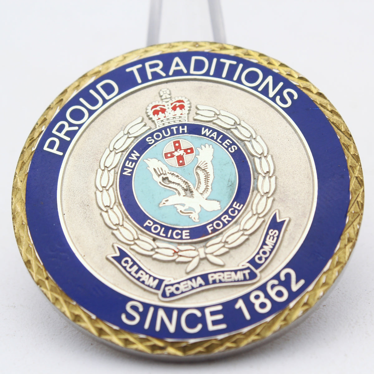 NSW Police Force Proud Traditions SCG Challenge Coin Australia 1.65" Copper Pre-owned