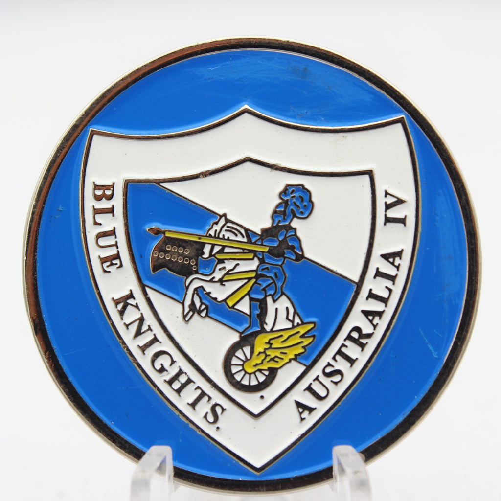 Western Australia Police Blue Knights Australia II Challenge Coin 1.5" Copper Pre-owned