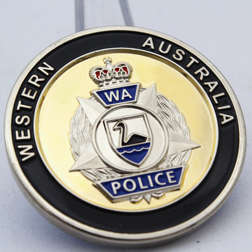 Western Australia Police Blue Knights Australia II Challenge Coin 1.5" Copper Pre-owned