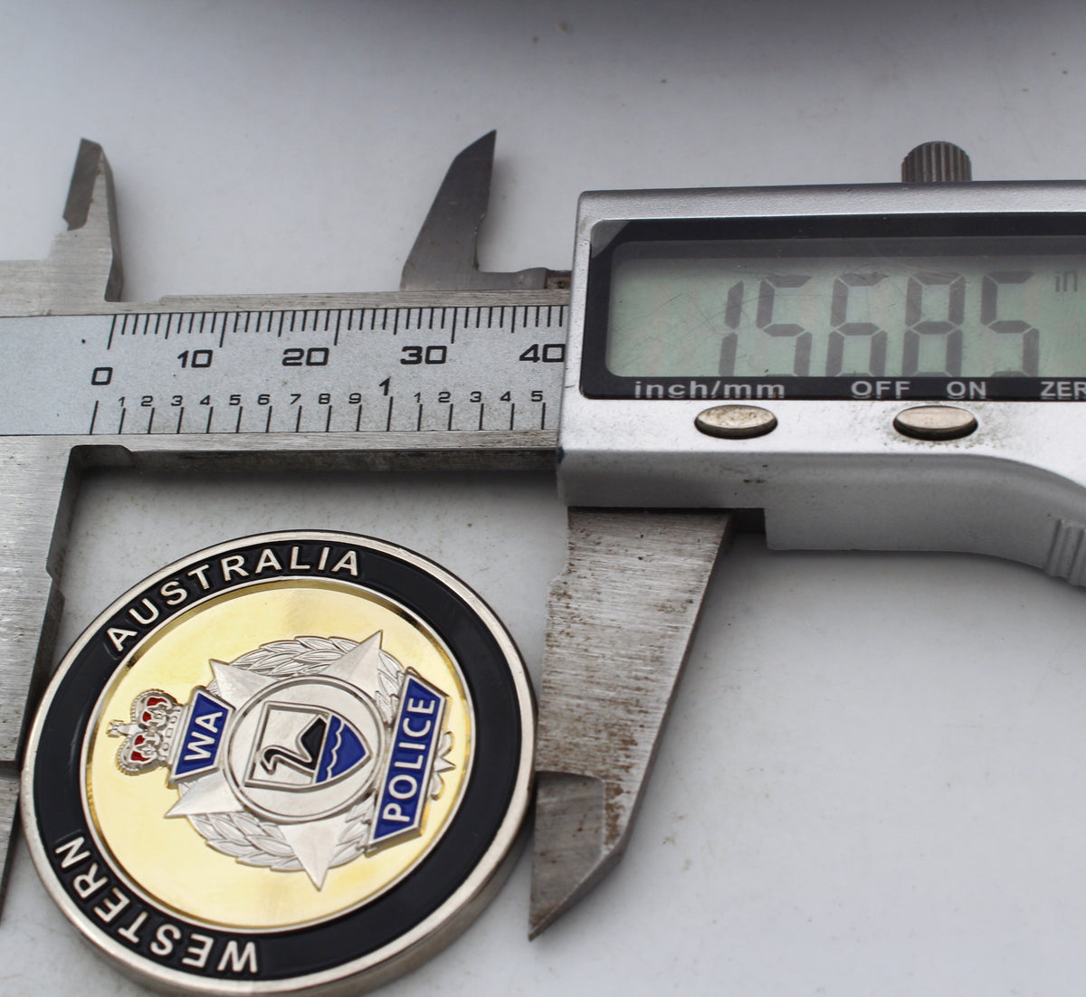 Western Australia Police Blue Knights Australia II Challenge Coin 1.5" Copper Pre-owned