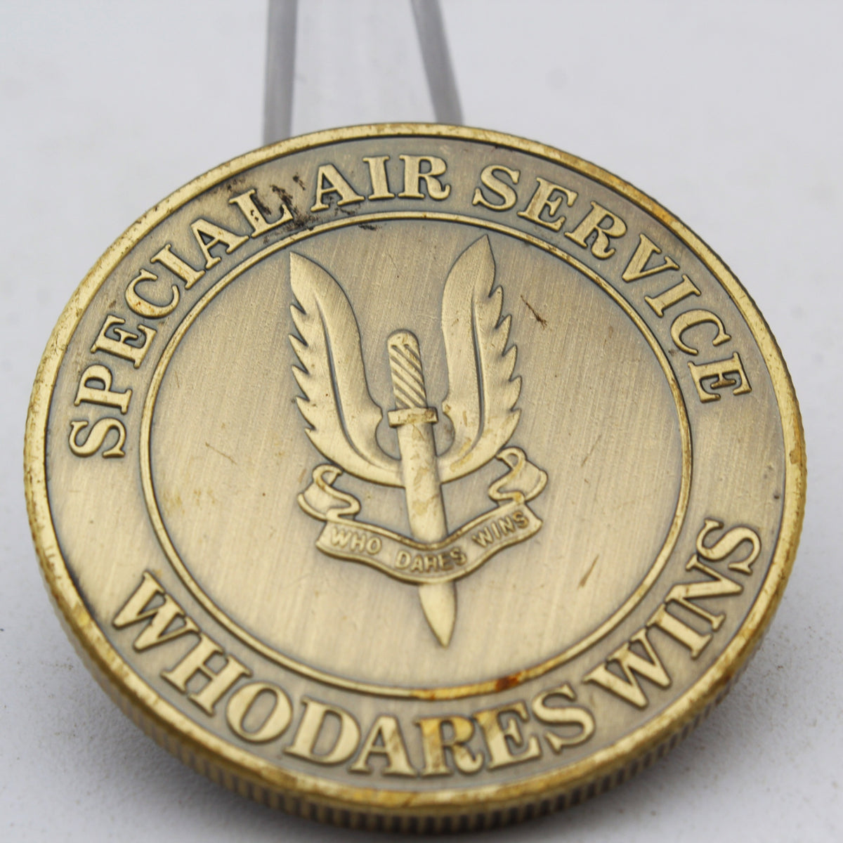 Special Air Service SAS Who Dares Wins Kill or Capture Challenge Coin 1.5" Copper pre-owned