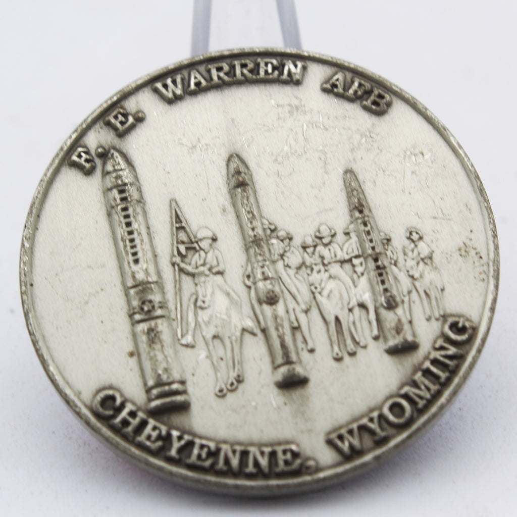 F. E. Warren AFB Warren Spouses’ Club Cheyenne Wyoming Challenge Coin Pre-owned