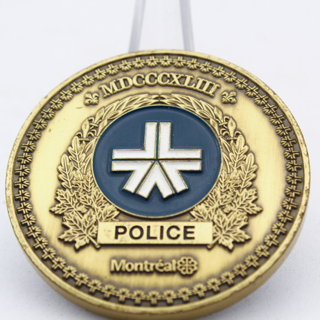 Montreal Police SPVM STAR Recovered Firearms Section Challenge Coin Pre-owned
