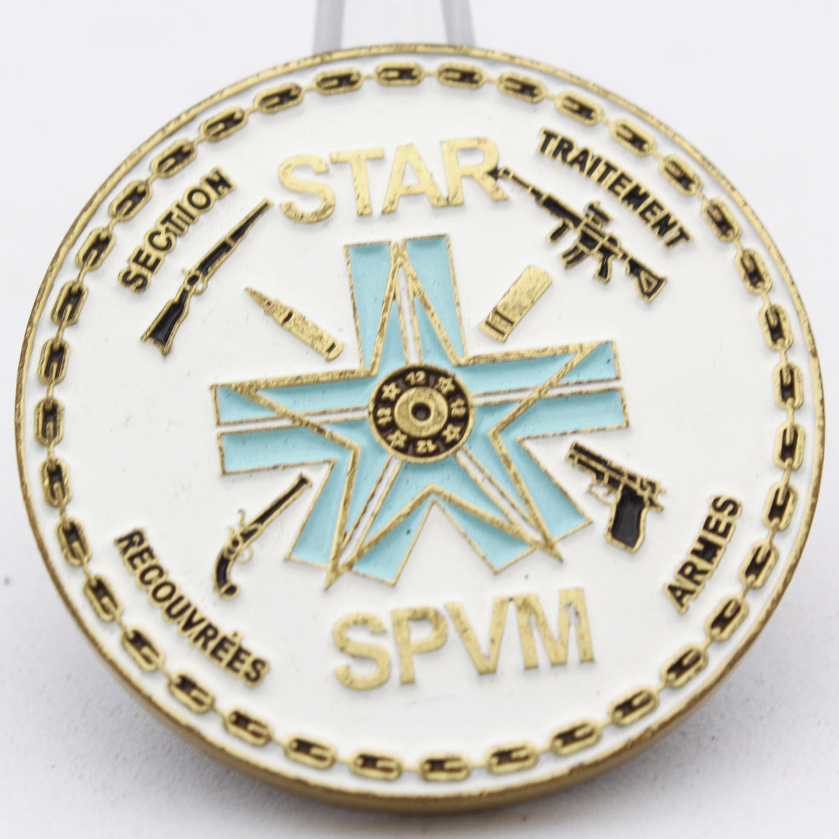 Montreal Police SPVM STAR Recovered Firearms Section Challenge Coin Pre-owned