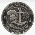 America’s Navy Forged by the Sea Recruit Training Command Challenge Coin Pre-owned
