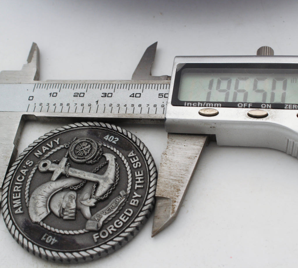 America’s Navy Forged by the Sea Recruit Training Command Challenge Coin Pre-owned
