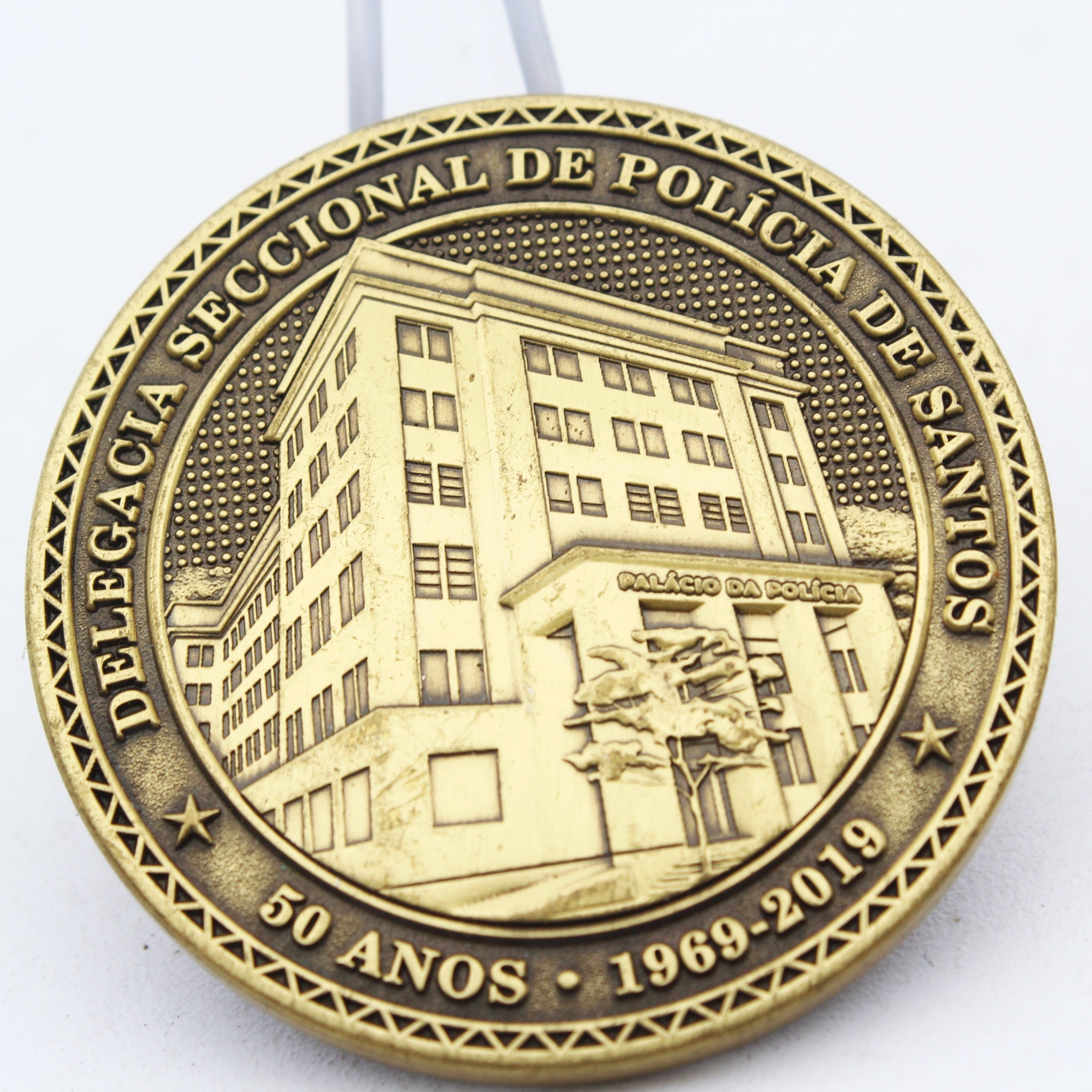 Brazil Sao Paulo Civil Police Challenge Coin DEINTER 6 50 Years 1.75” Pre-owned