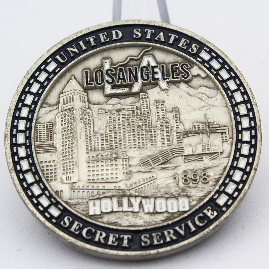 US Secret Service Los Angeles Hollywood Challenge Coin 1.75 Inch Pre-owned