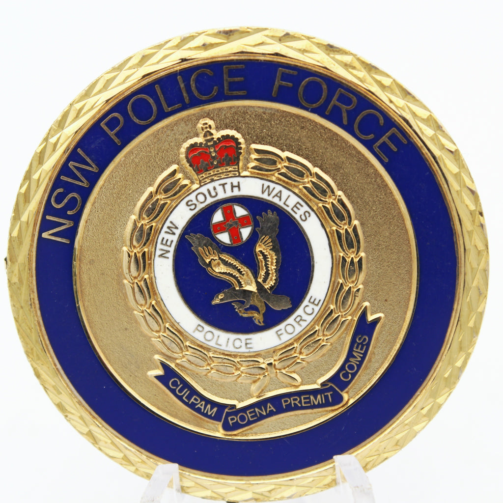 NSW Police Force Sutherland Shire PAC Challenge Coin Australia 1.65 Inch Pre-owned