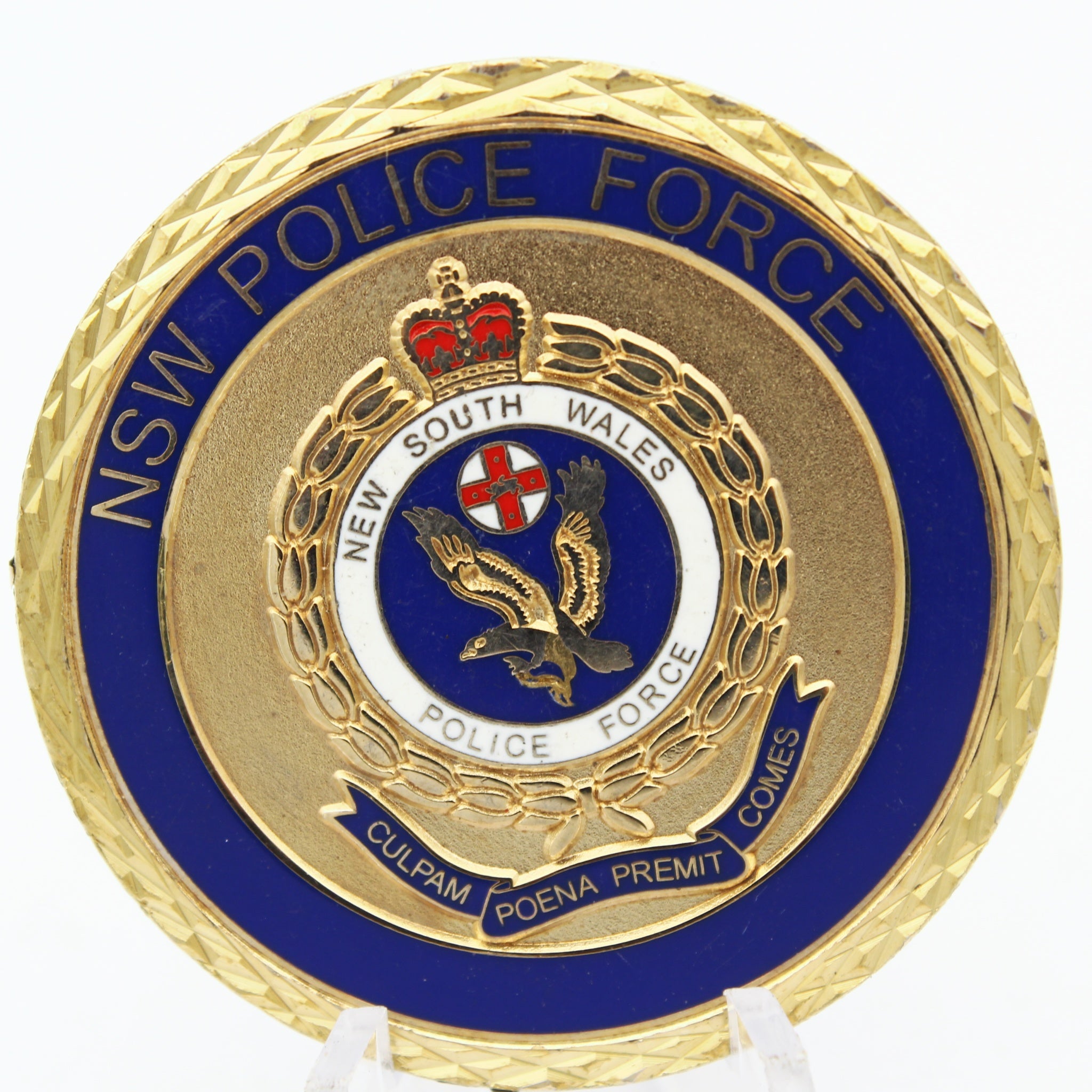 NSW Police Force Sutherland Shire PAC Challenge Coin Australia 1.65 Inch Pre-owned