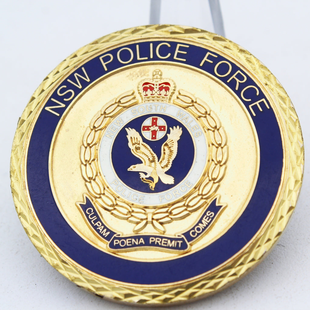 NSW Police Force Sutherland Shire PAC Challenge Coin Australia 1.65 Inch Pre-owned