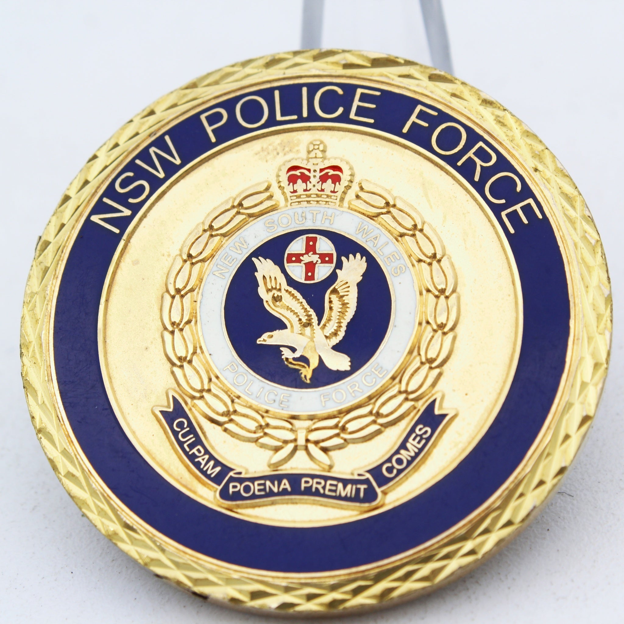 NSW Police Force Sutherland Shire PAC Challenge Coin Australia 1.65 Inch Pre-owned
