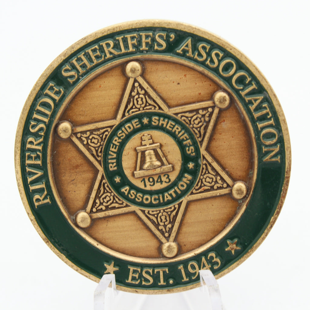 Riverside Sheriffs Association RSA B2V Crew 2025 Challenge Coin 1.75 Inch Pre-owned