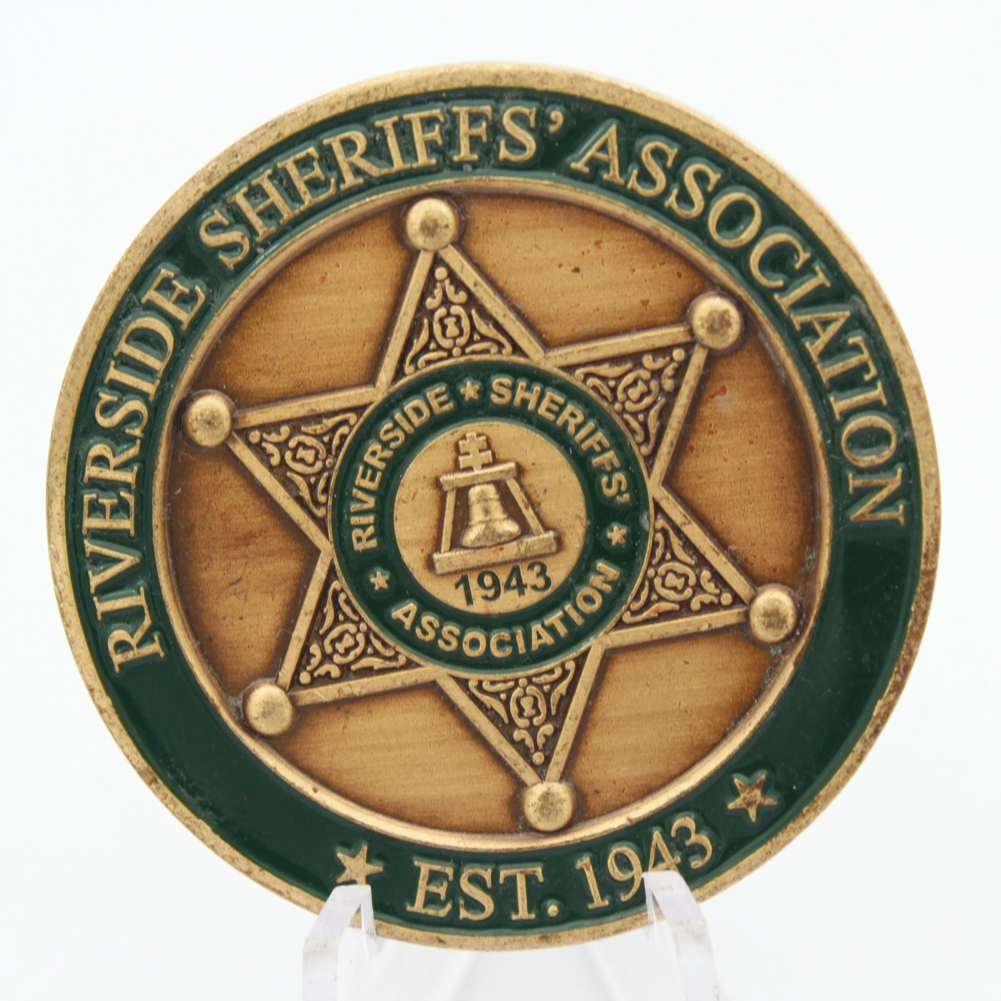 Riverside Sheriffs Association RSA B2V Crew 2025 Challenge Coin 1.75 Inch Pre-owned