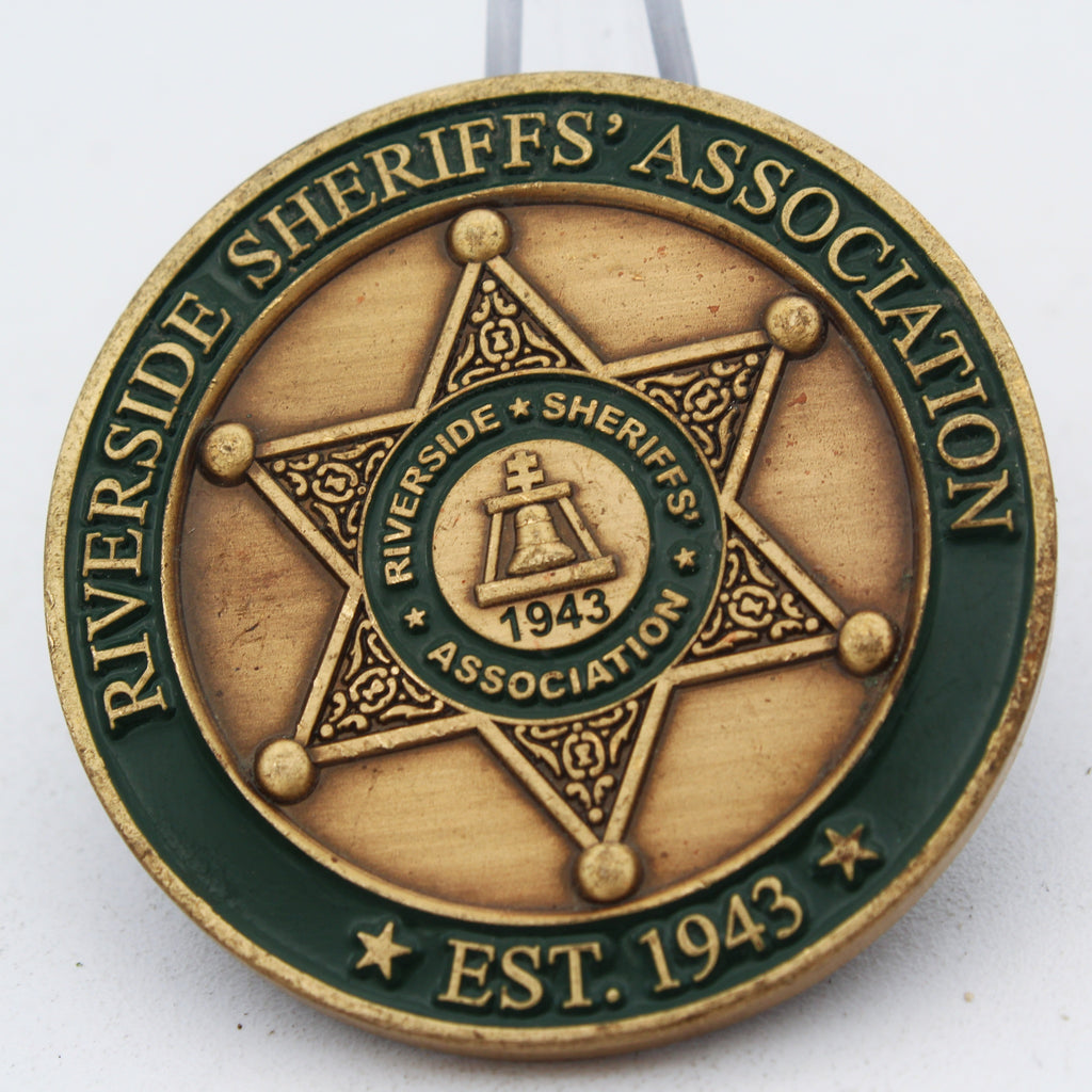 Riverside Sheriffs Association RSA B2V Crew 2025 Challenge Coin 1.75 Inch Pre-owned