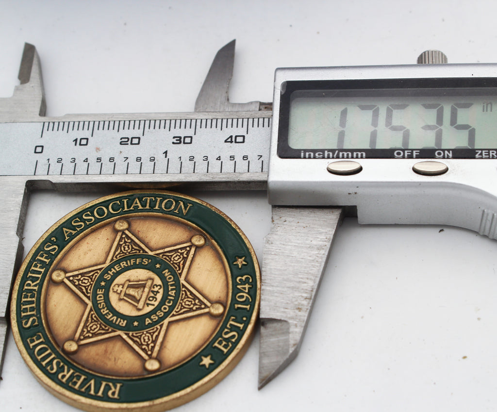 Riverside Sheriffs Association RSA B2V Crew 2025 Challenge Coin 1.75 Inch Pre-owned