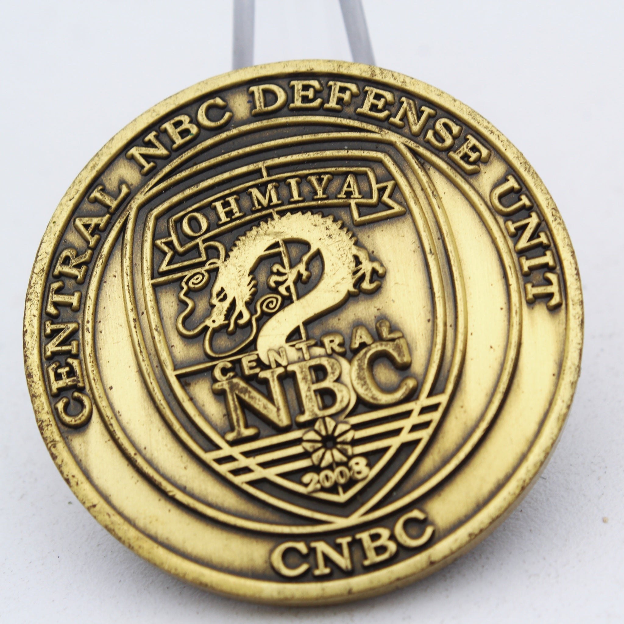 Japan Central NBC Defense Unit Challenge Coin Central NBC OHMIYA Dragon Design 1.5”