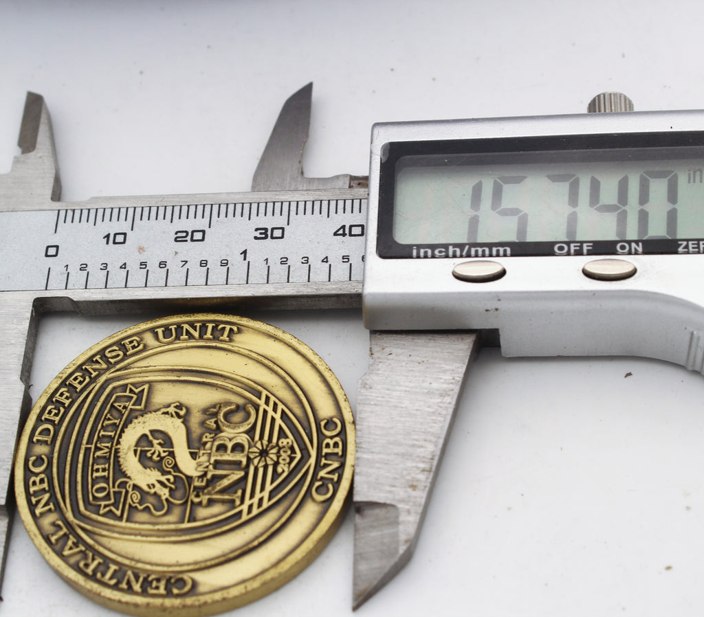 Japan Central NBC Defense Unit Challenge Coin Central NBC OHMIYA Dragon Design 1.5”