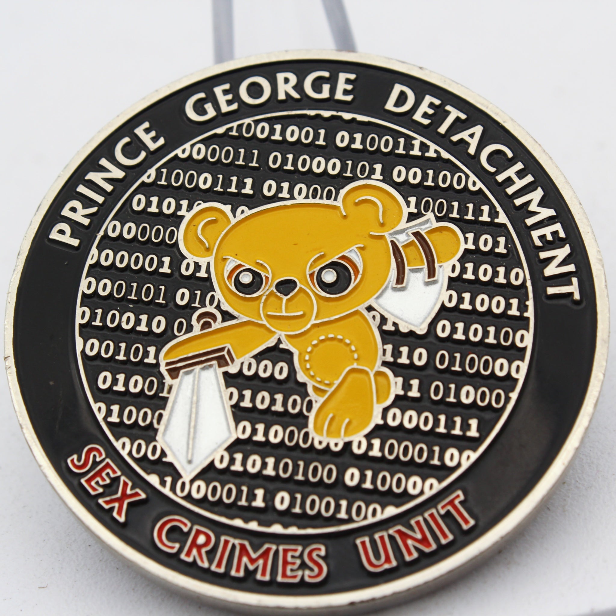 Royal Canadian Mounted Police Prince George Detachment Sex Crimes Unit Challenge Coin 1.75 Inch Pre-owned