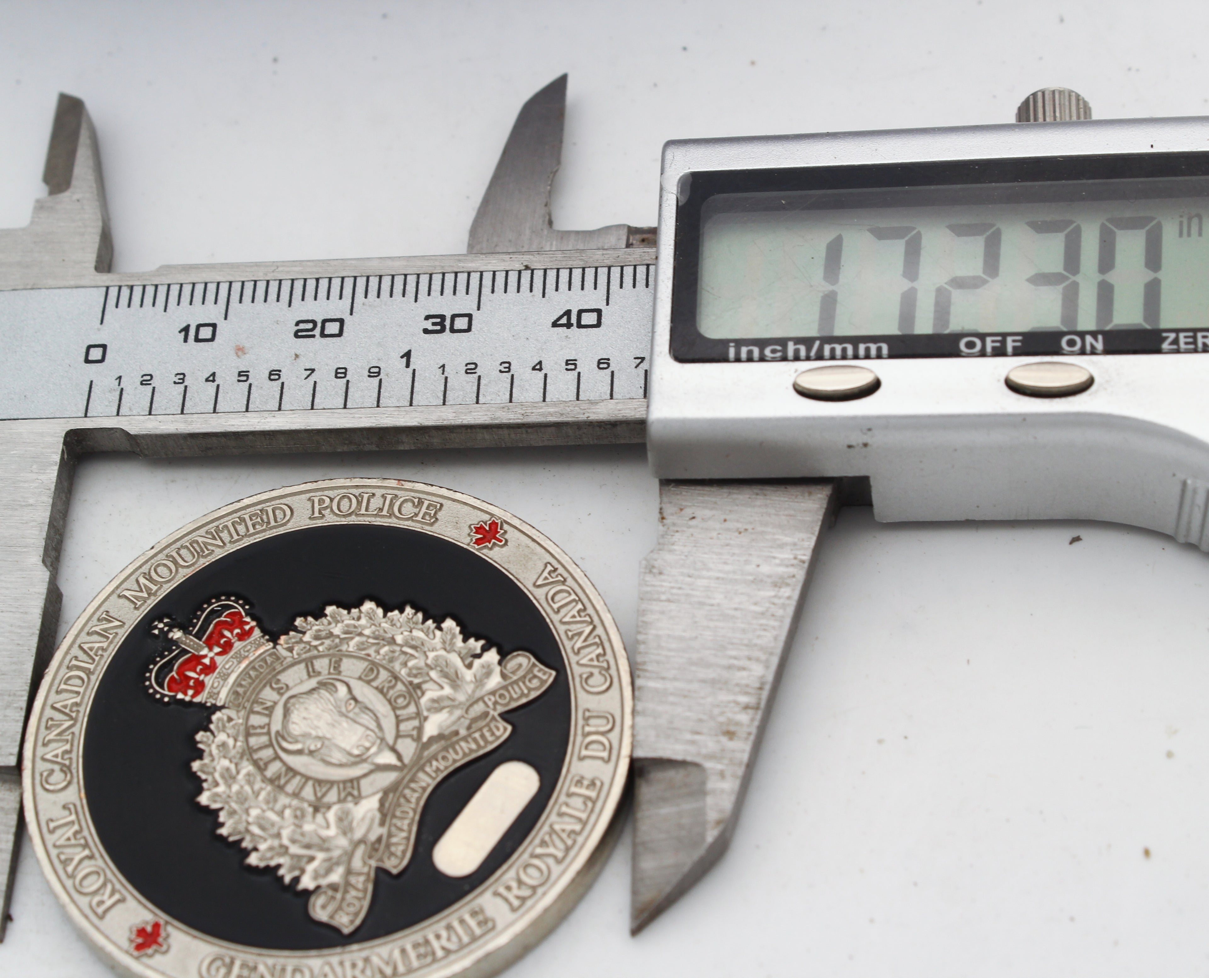 Royal Canadian Mounted Police Prince George Detachment Sex Crimes Unit Challenge Coin 1.75 Inch Pre-owned
