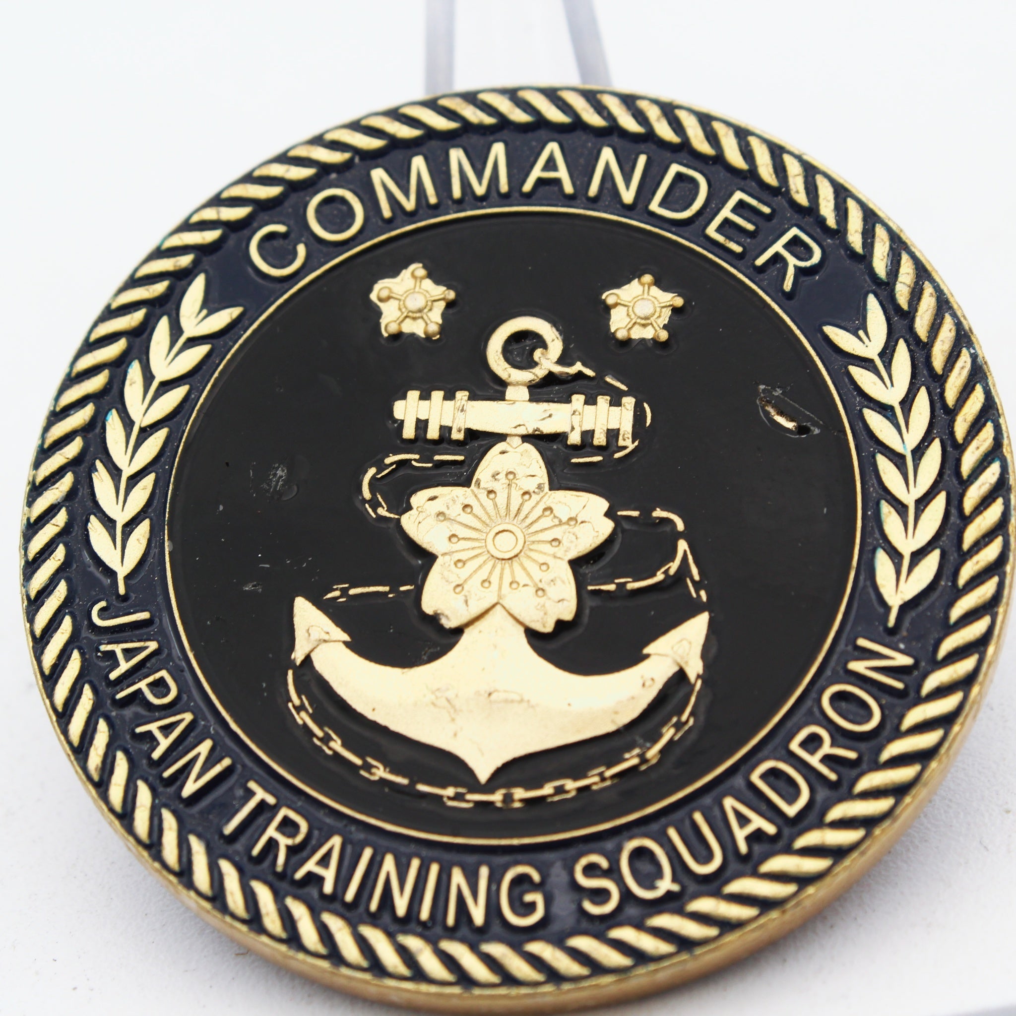 Japanese Naval Training Squadron Commander Coin 2” Pre-Owned Collectible