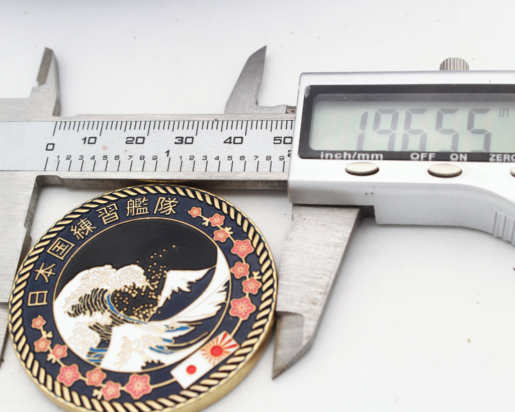 Japanese Naval Training Squadron Commander Coin 2” Pre-Owned Collectible