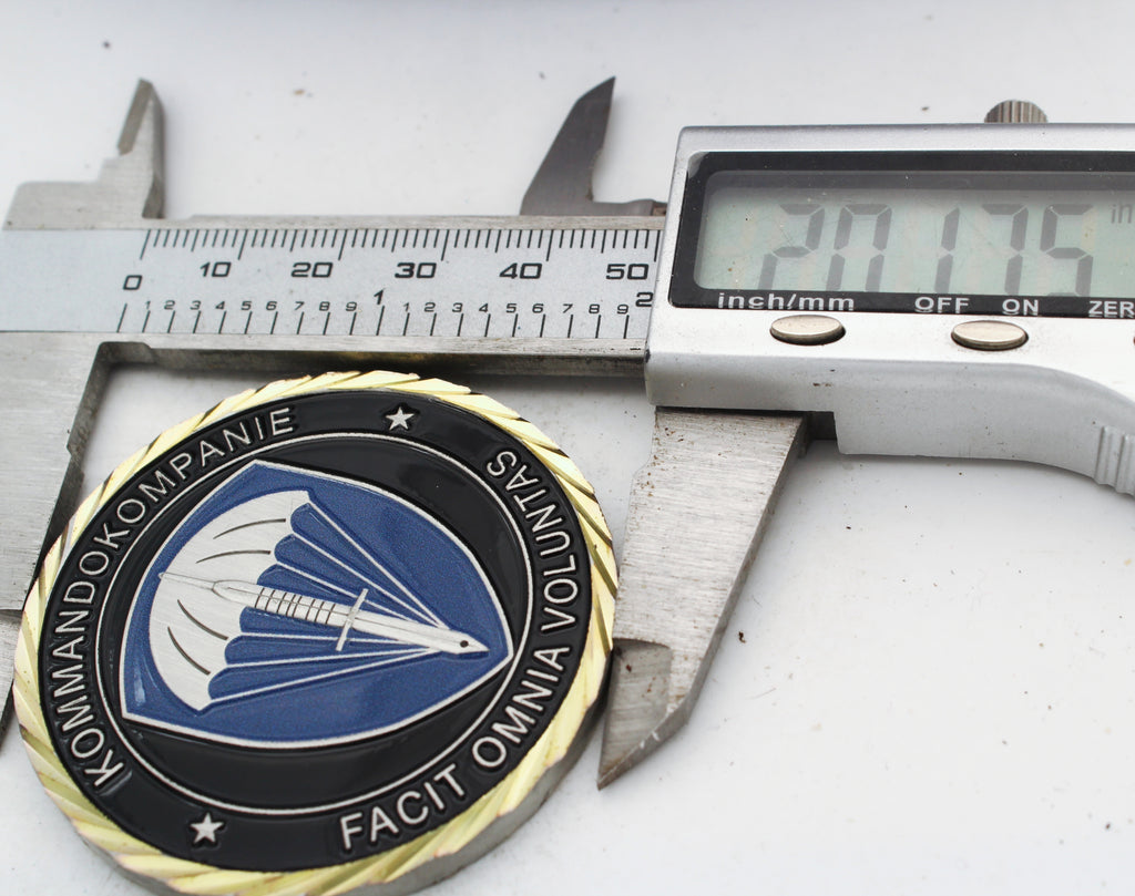 Germany Special Operations Command Kommandokompagniet Challenge Coin 2.0" Copper Collectible