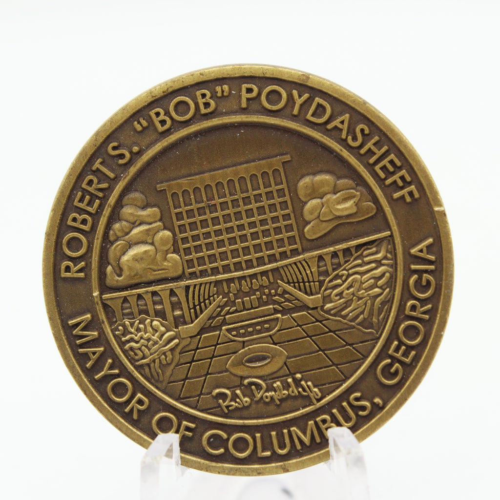 Robert “Bob” Poydasheff Mayor of Columbus Georgia Challenge Coin 1.5 Inch Pre-owned