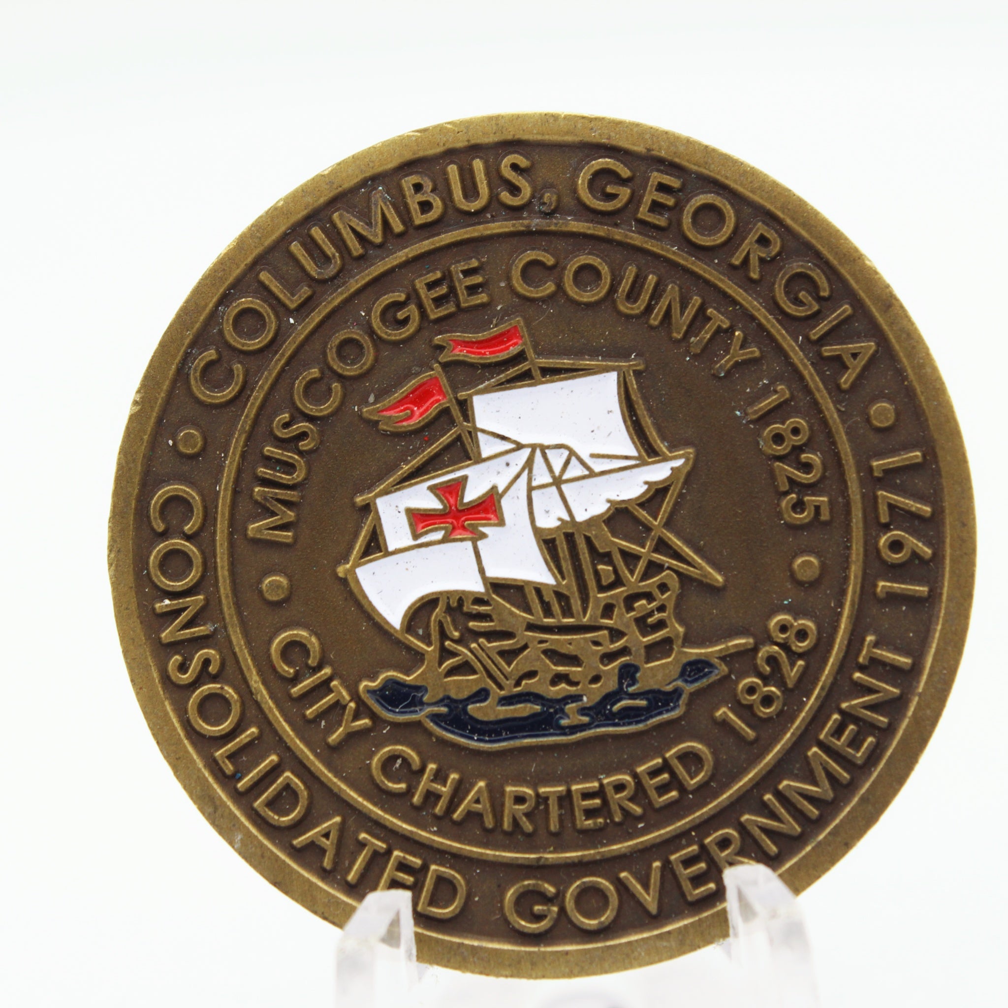 Robert “Bob” Poydasheff Mayor of Columbus Georgia Challenge Coin 1.5 Inch Pre-owned