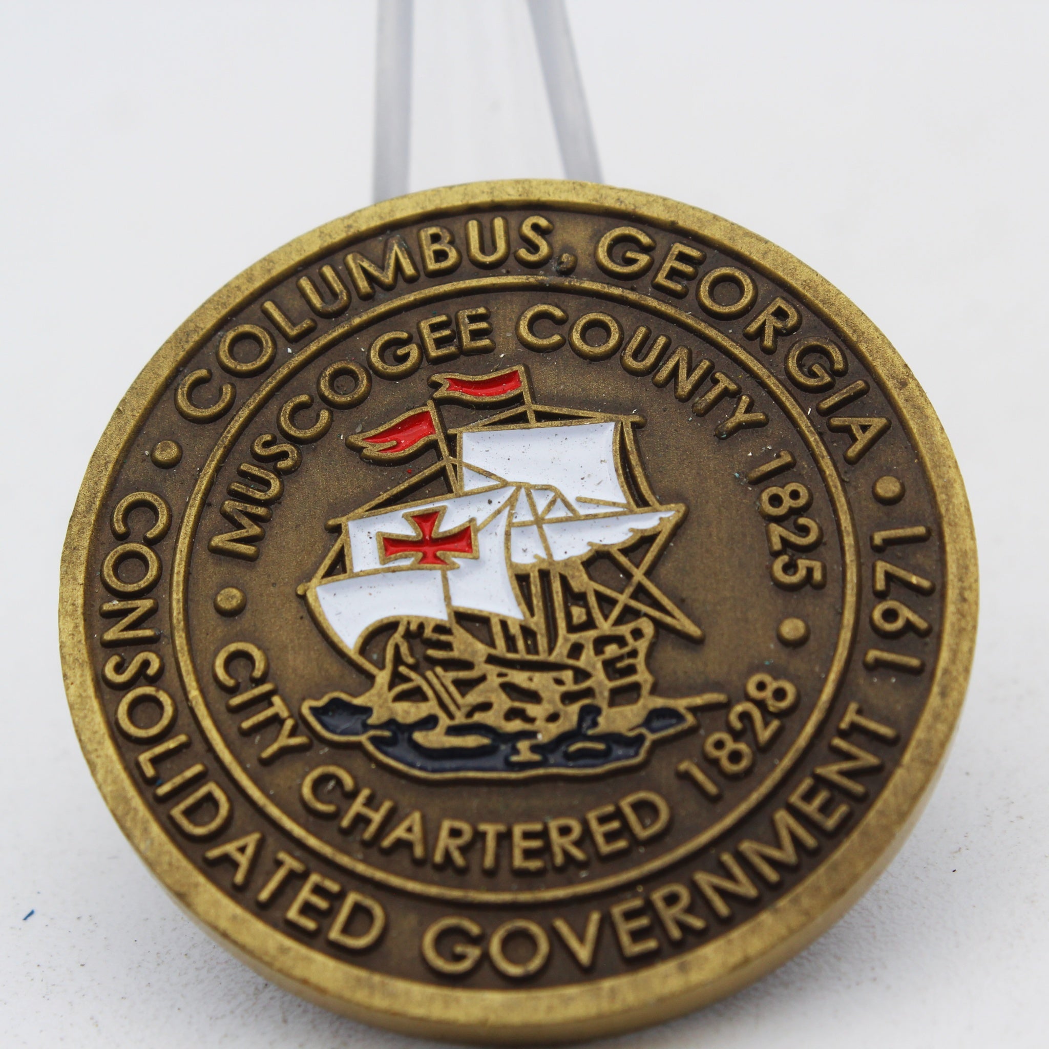 Robert “Bob” Poydasheff Mayor of Columbus Georgia Challenge Coin 1.5 Inch Pre-owned